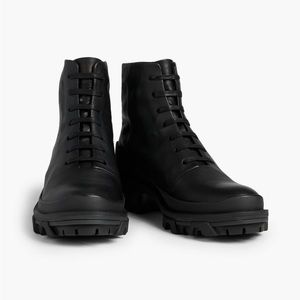 Rag & Bone Lug Sole Shiloh Leather Boot | Size EU 39 | Black (essentially new)